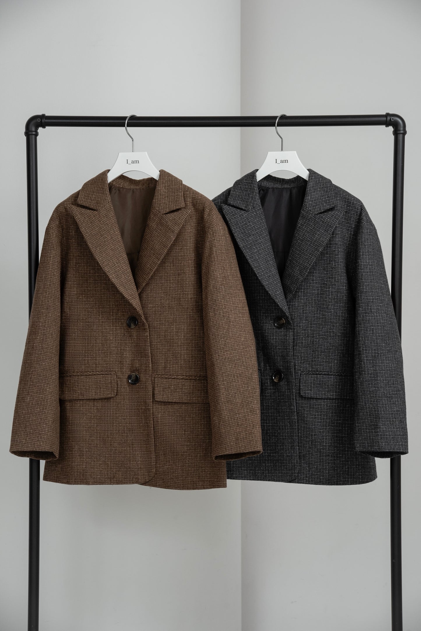 classic check jacket【I_am × kimina】