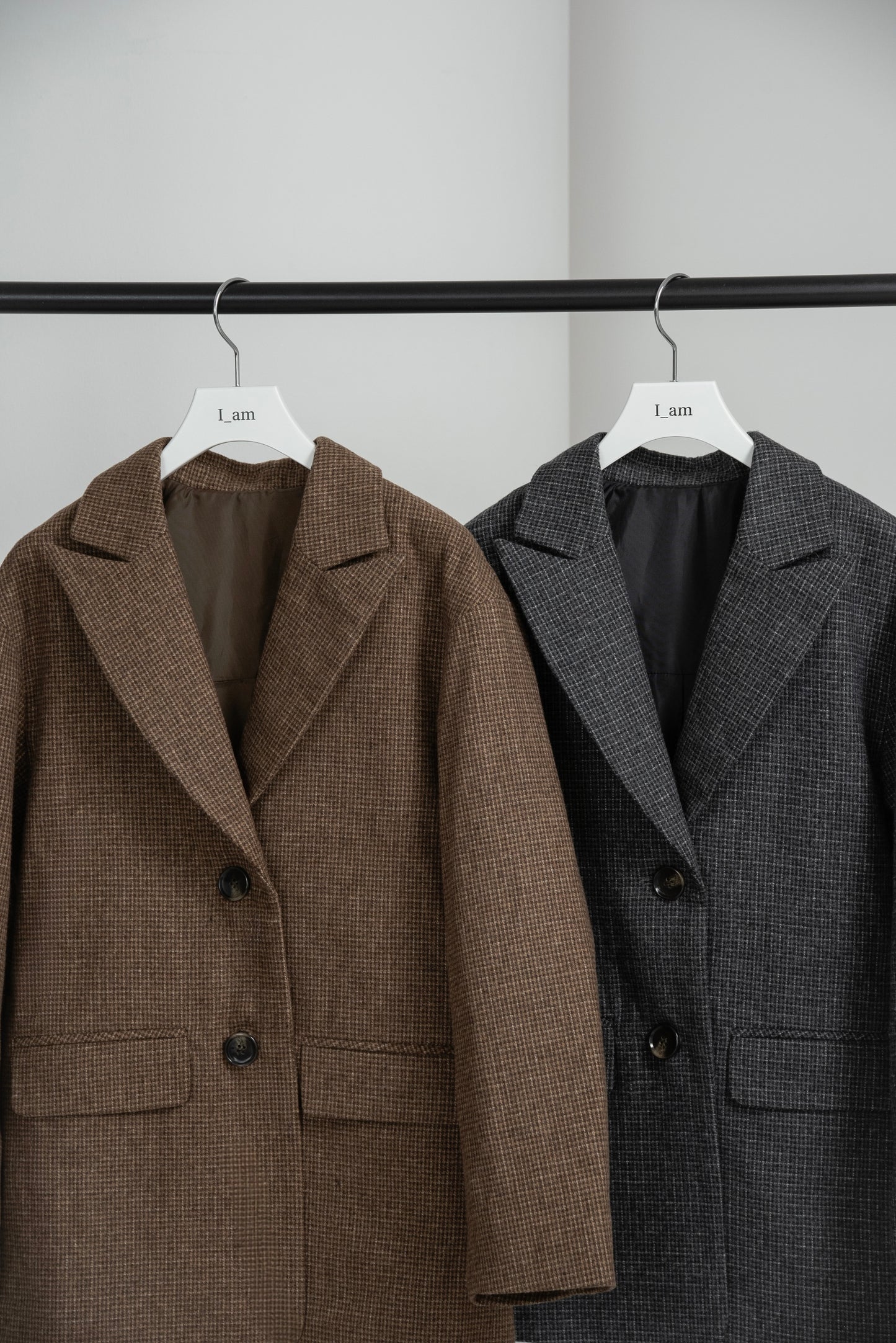 classic check jacket【I_am × kimina】