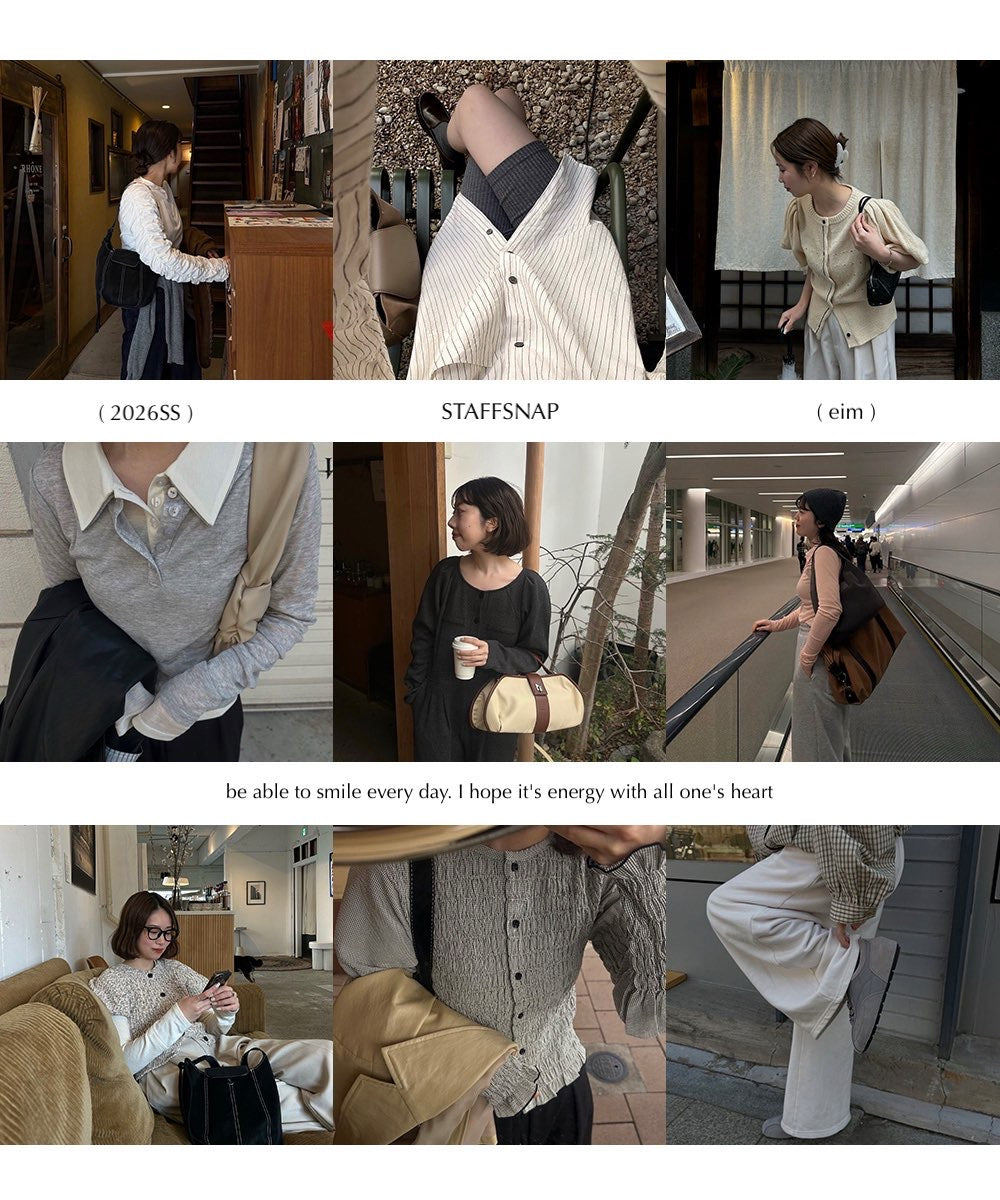 【STAFF SNAP】新作をはじめとするスタイリングをご紹介♩