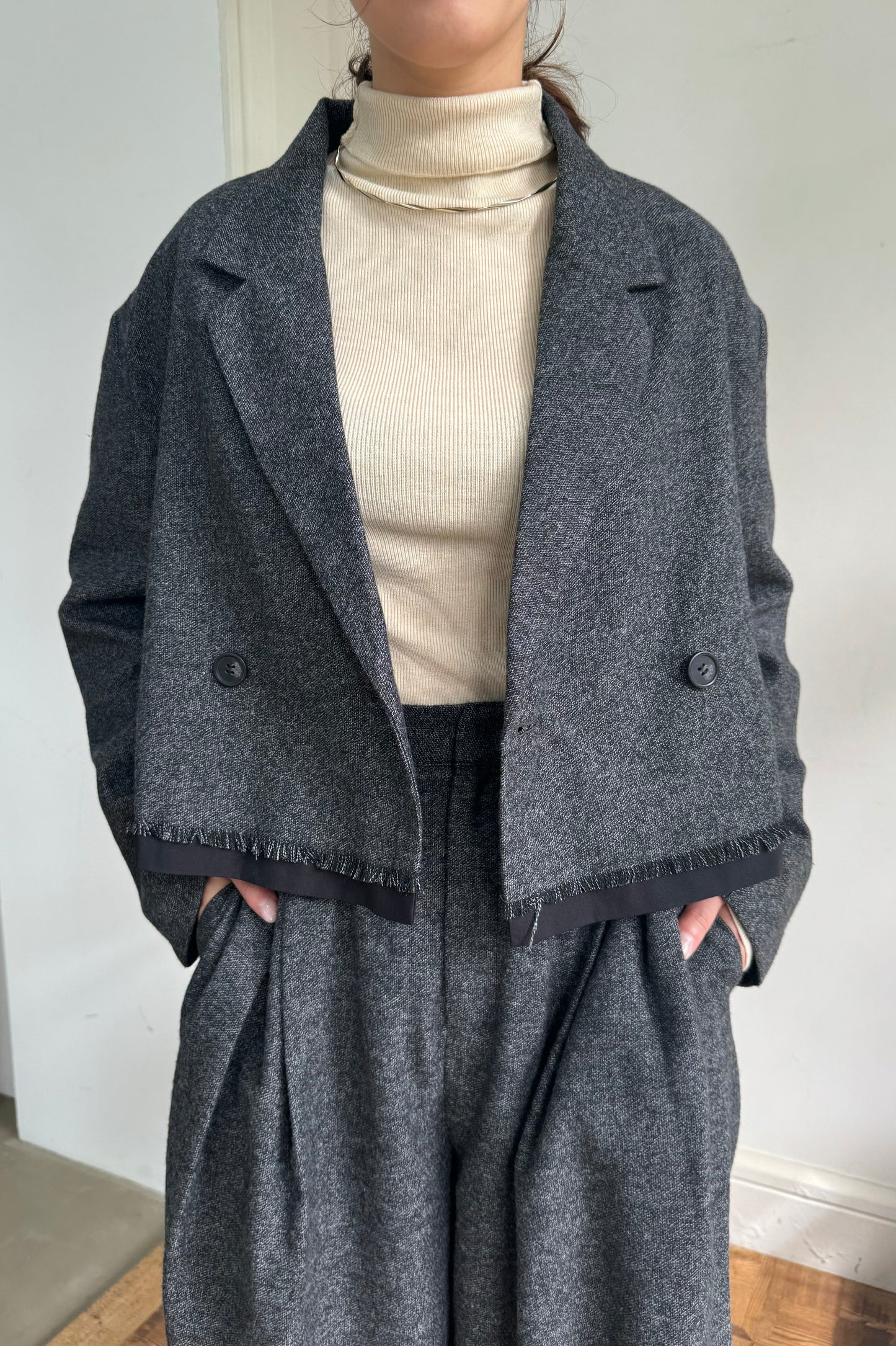 wool like mix jacket