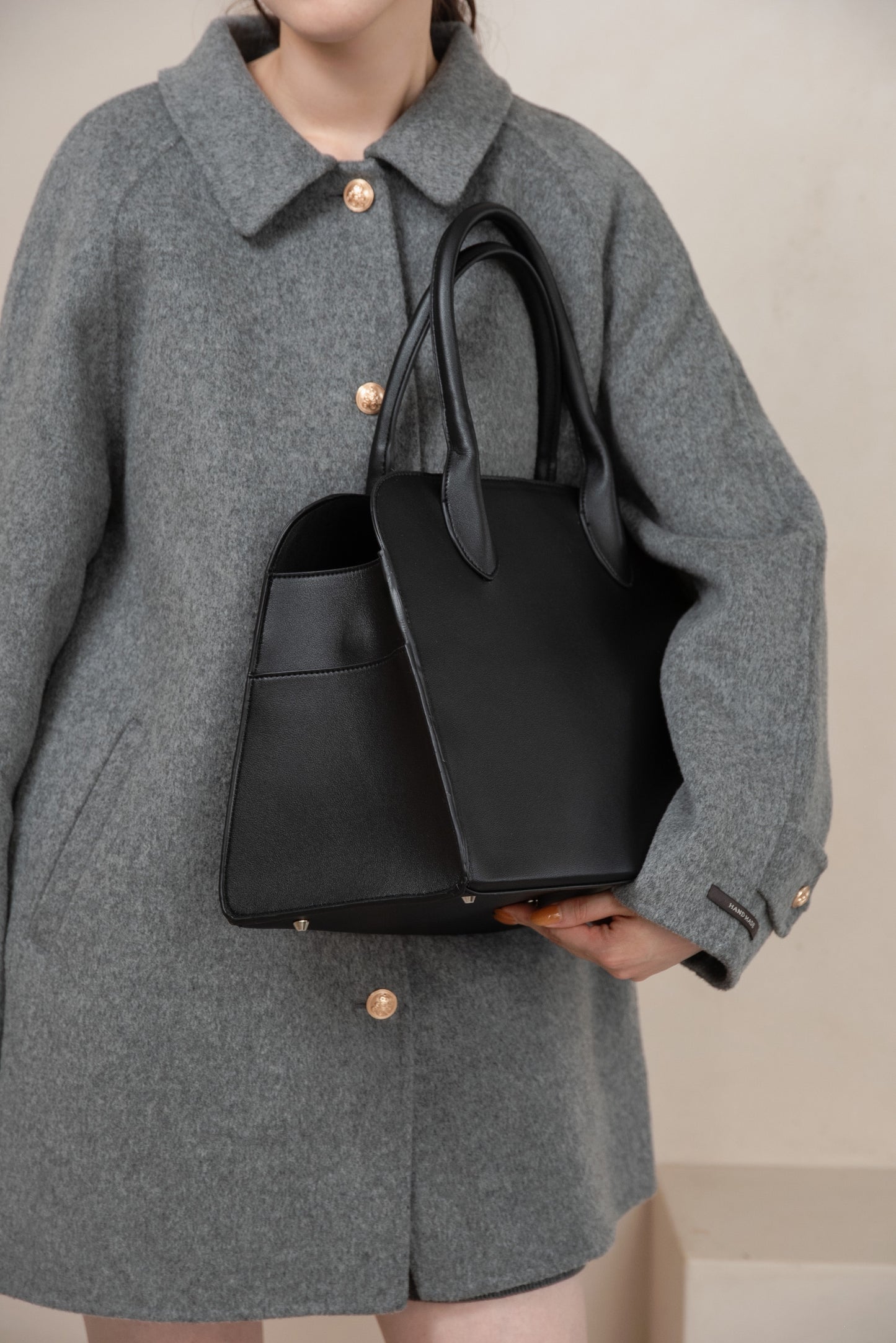 2way soft curve boston bag【I_am × kimina】