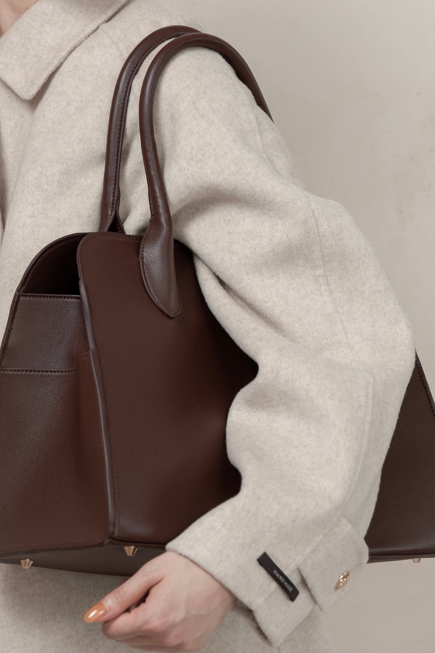 2way soft curve boston bag【I_am × kimina】