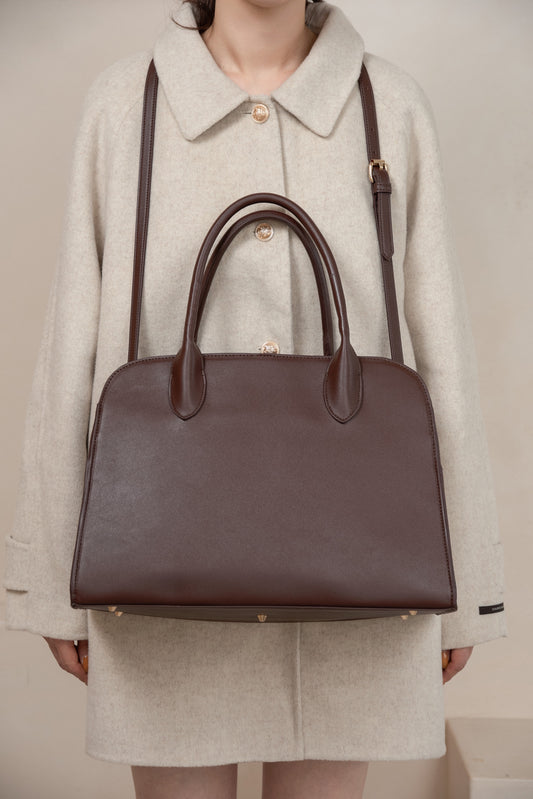 2way soft curve boston bag【I_am × kimina】