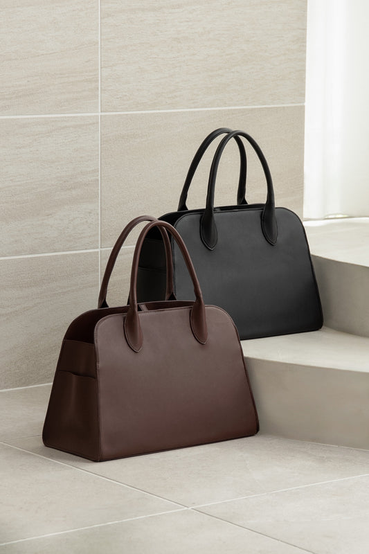 2way soft curve boston bag【I_am × kimina】