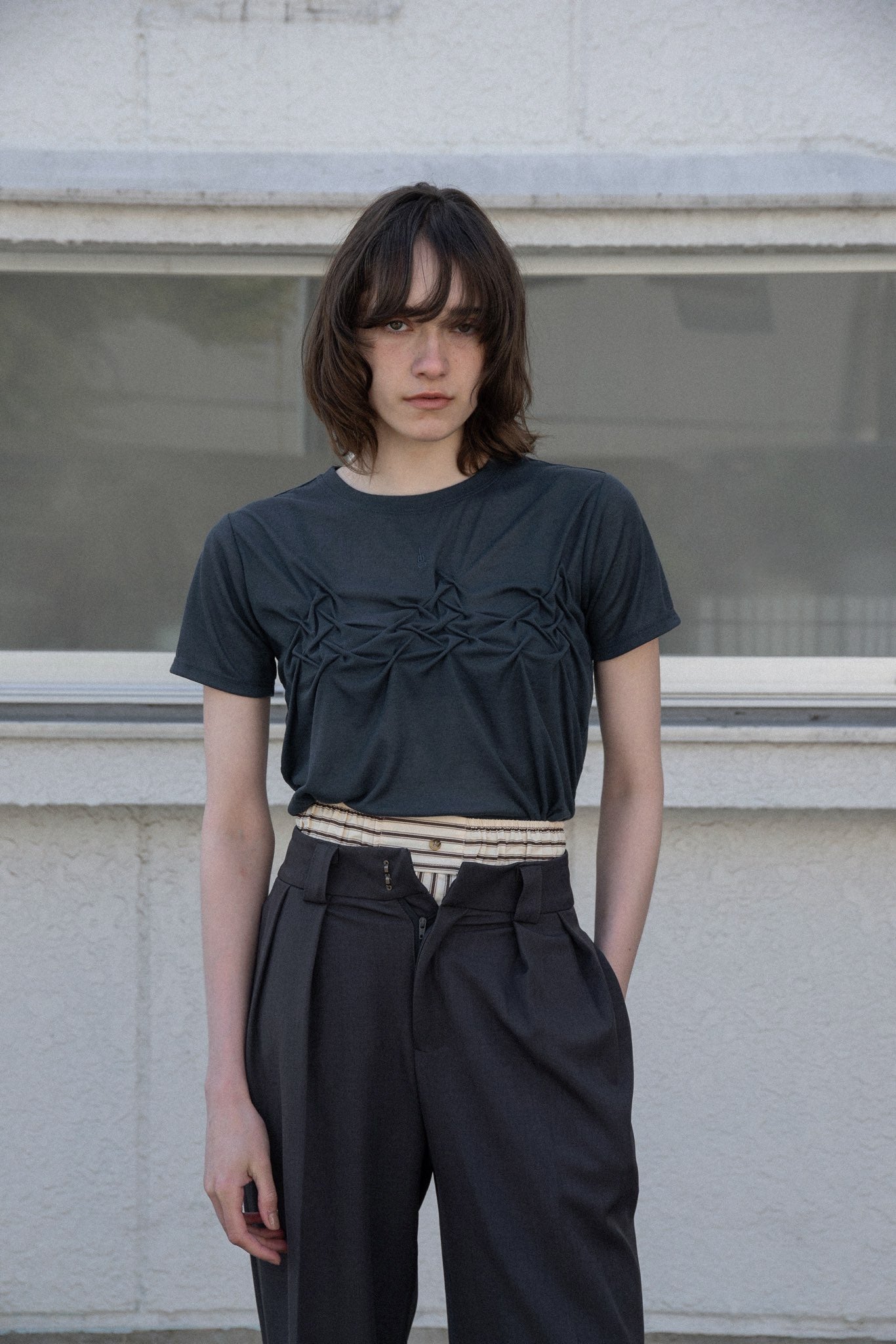 crinkle design point rafu logo t