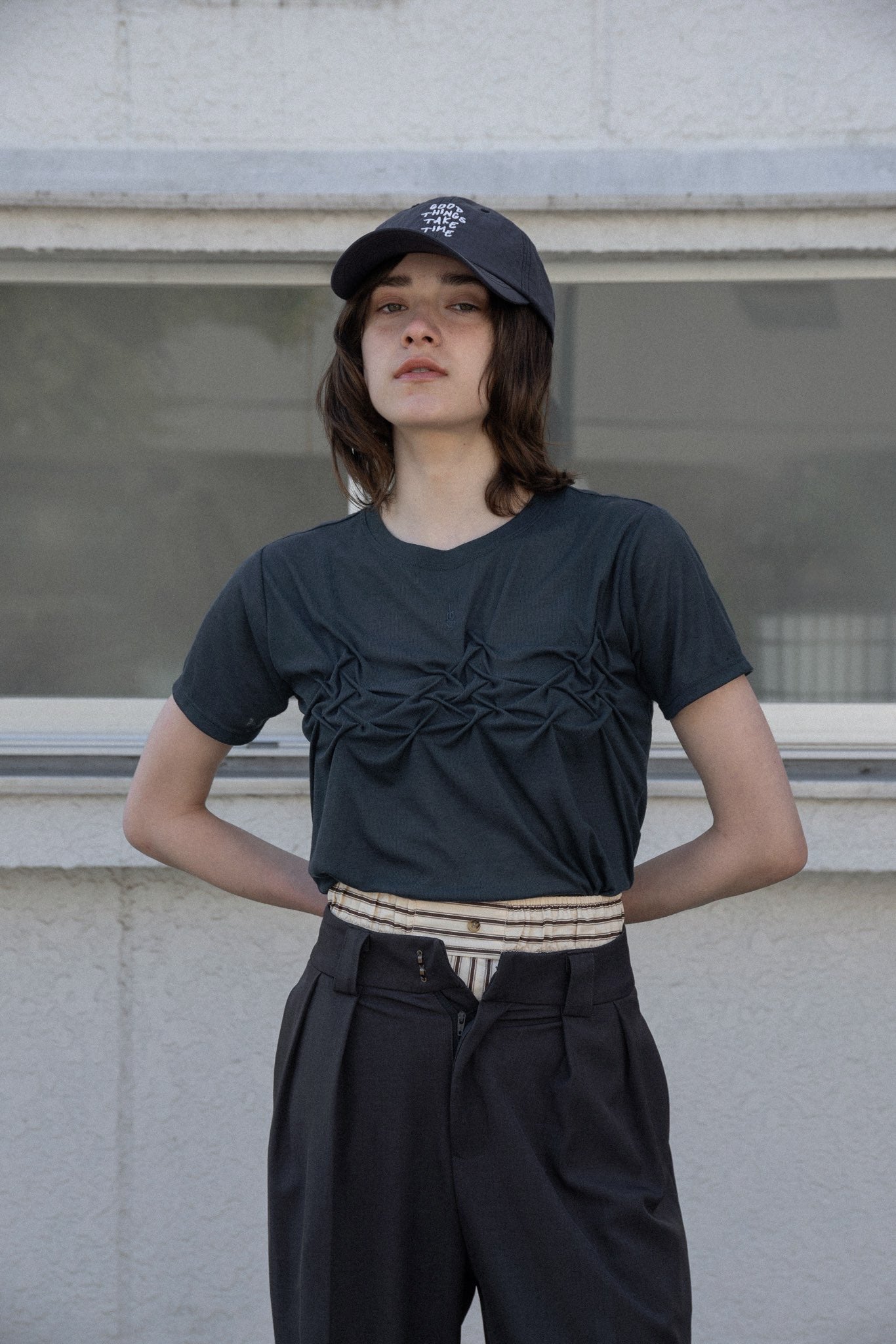 crinkle design point rafu logo t