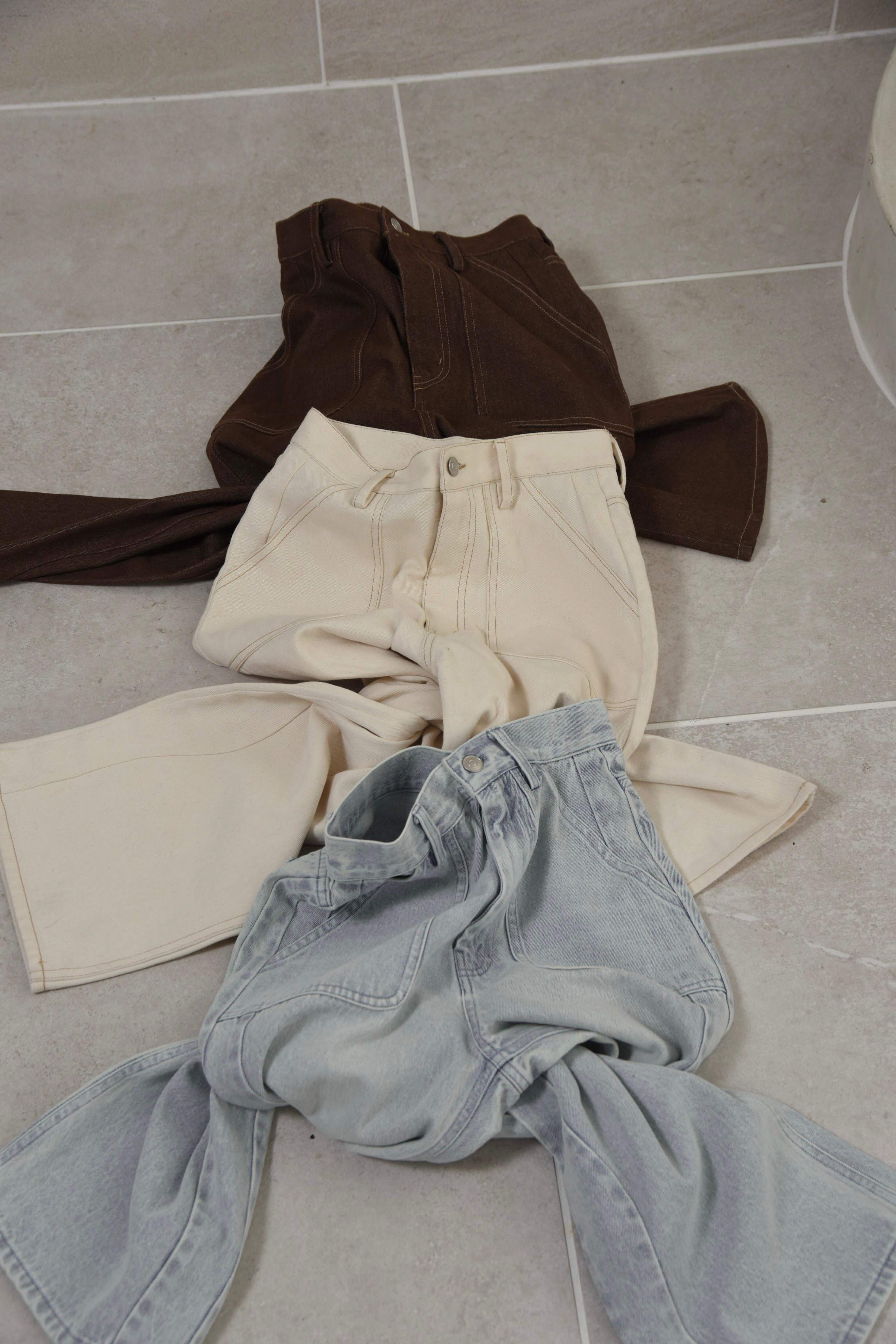 tuck straight belt set pants｜lawgy（ラウジー）公式通販