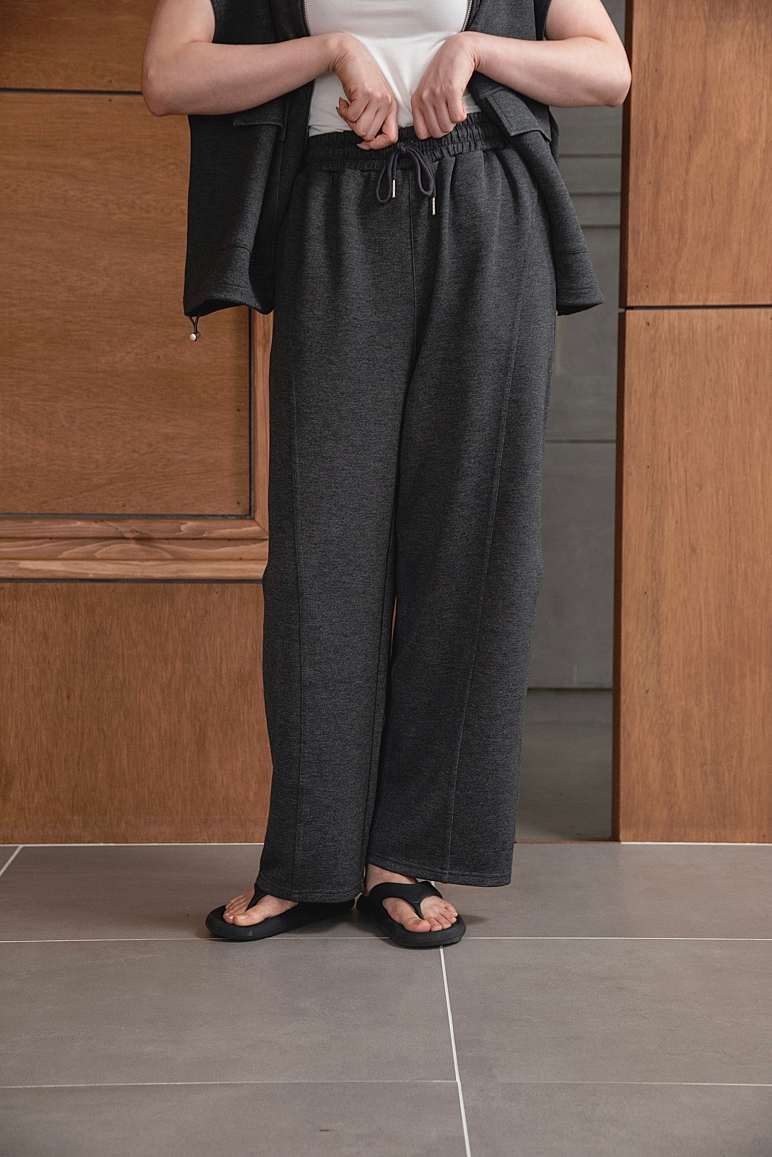 新品　lig. cocoon pants コクーンパンツ　グレー Mサイズ cocoon pants | Lig.