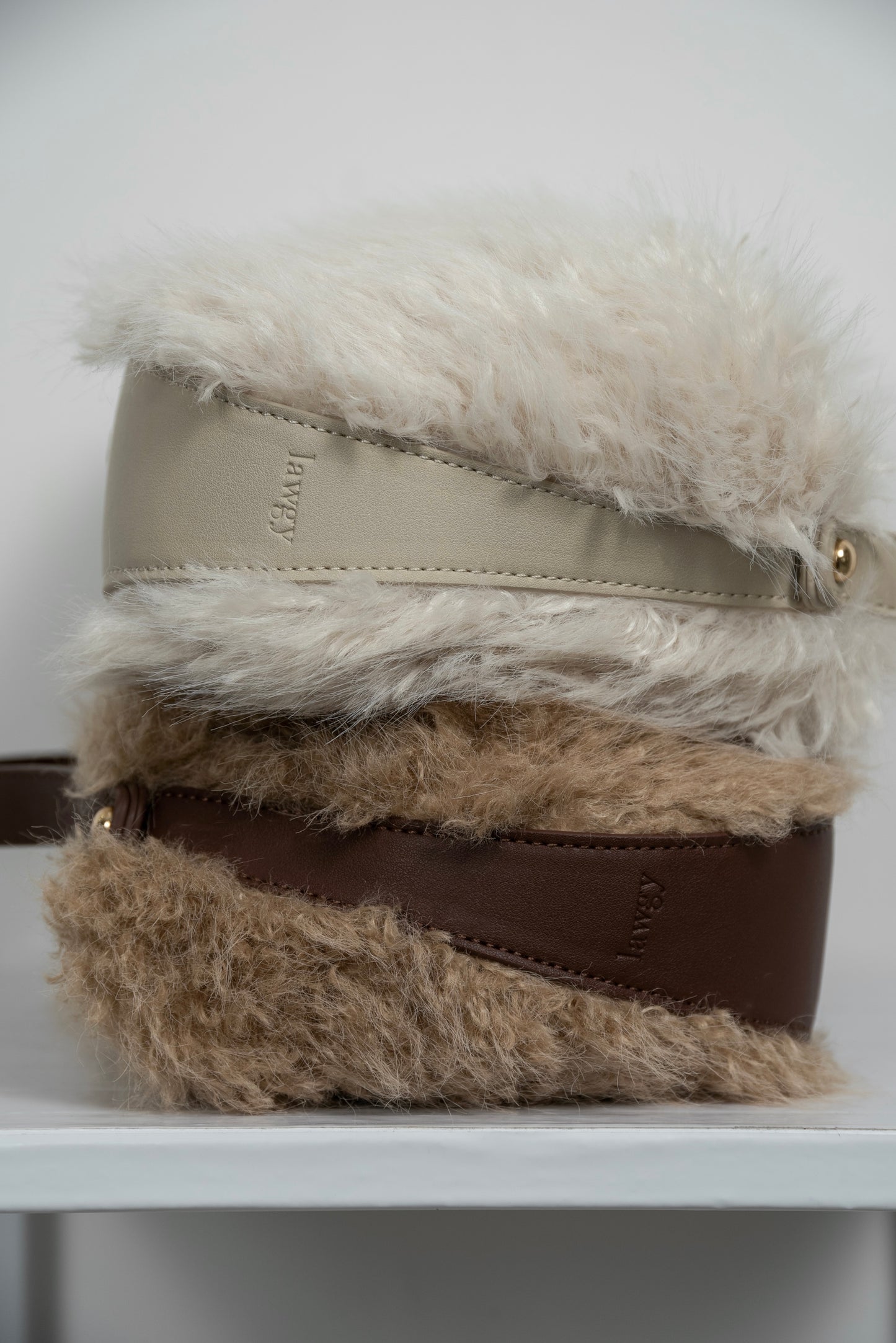 different material fluffy round bag