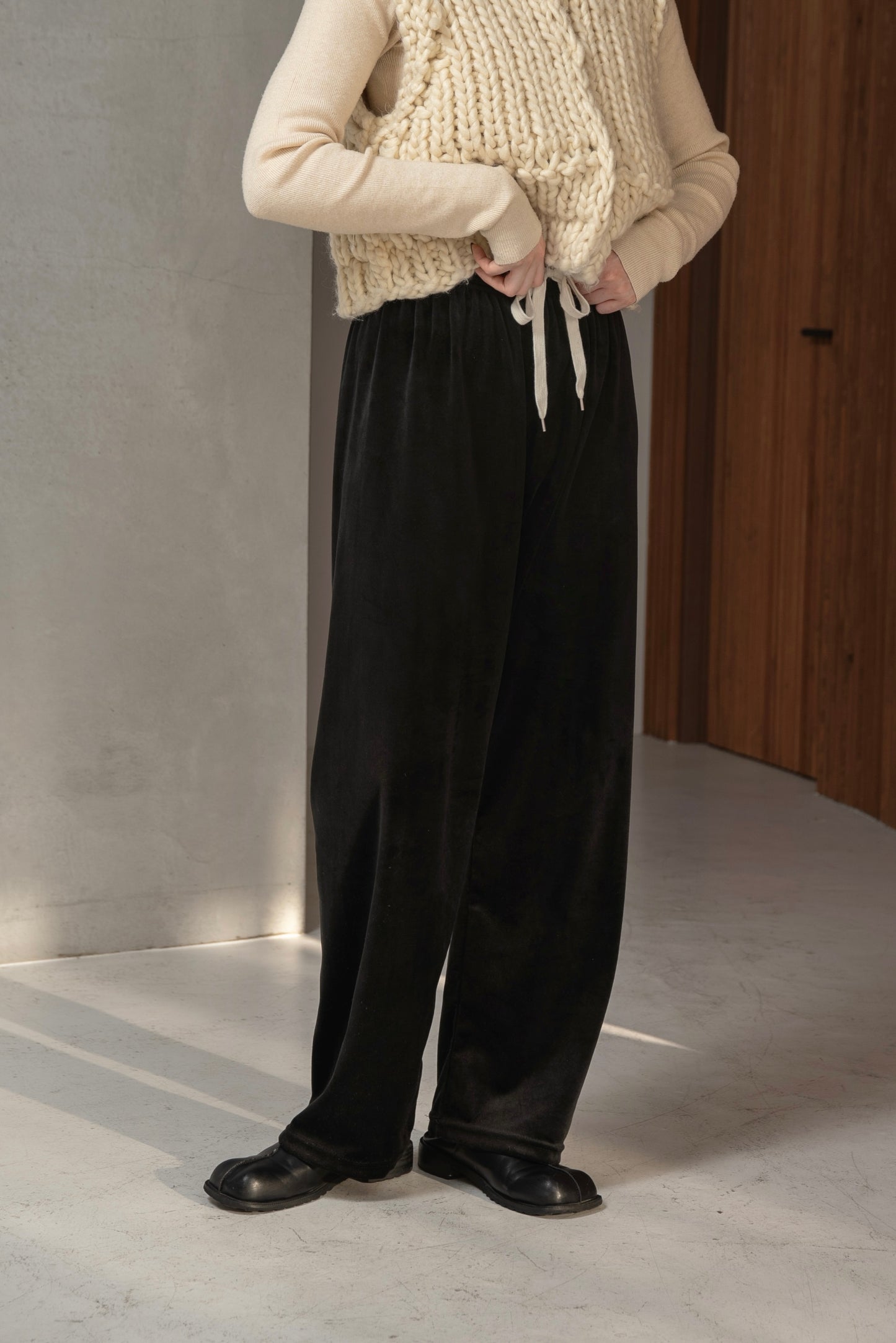 brushed string rafu pants