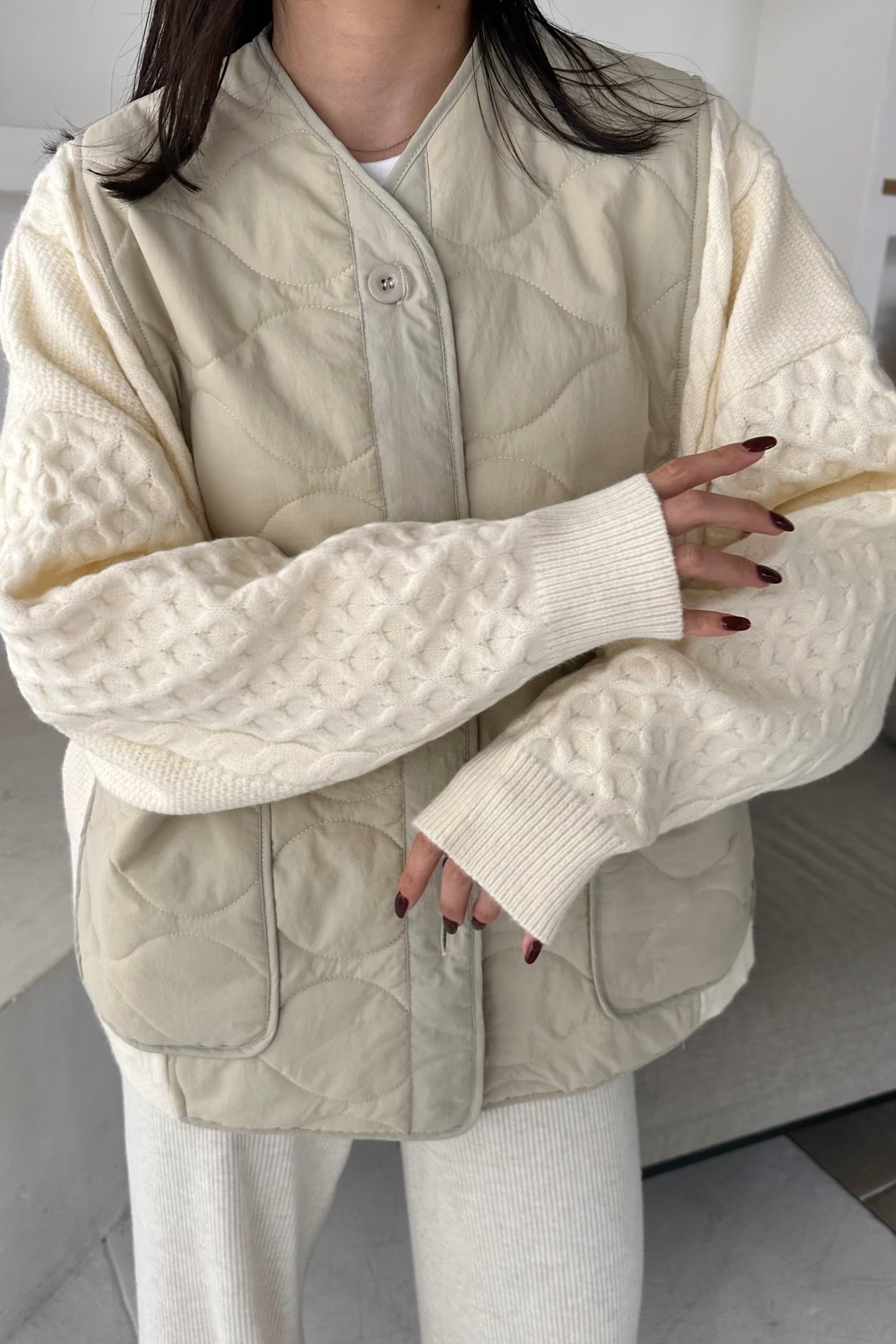 knit docking quilting outer