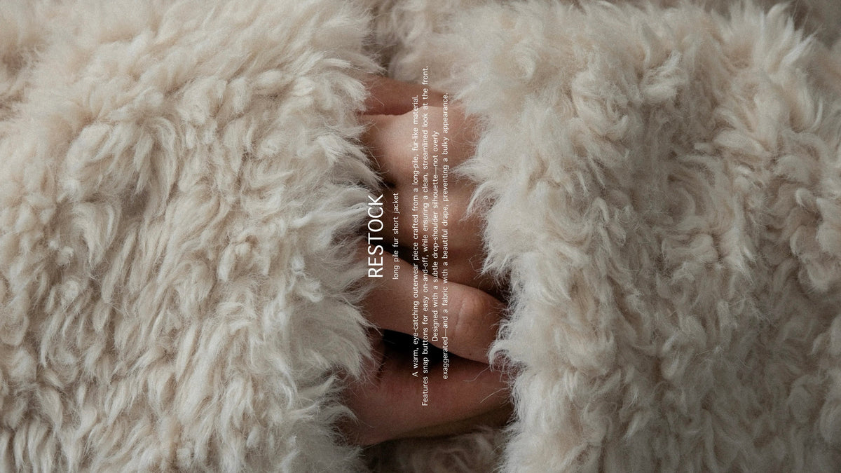 long pile fur short jacket