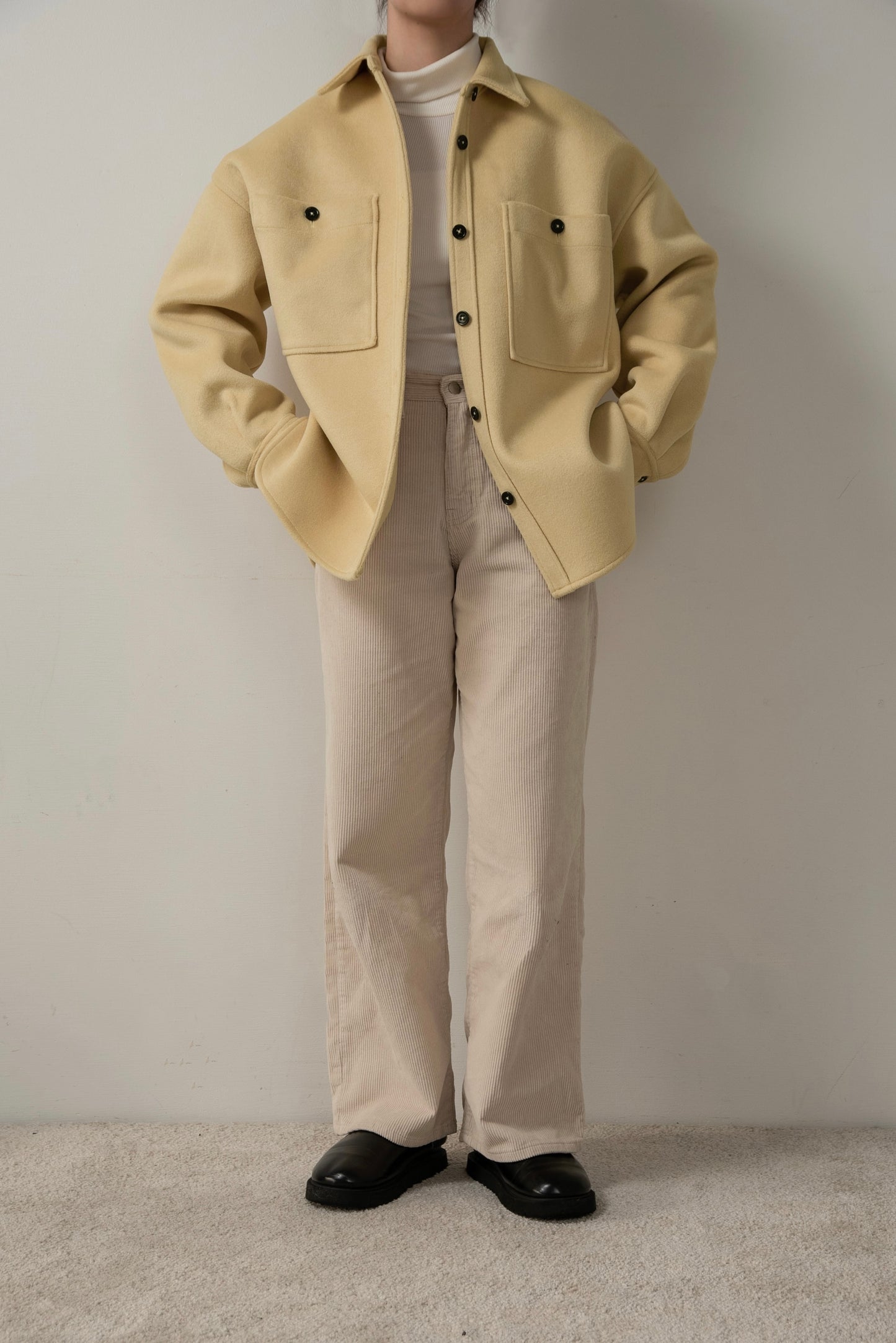 embroidery big pocket shirt like coat