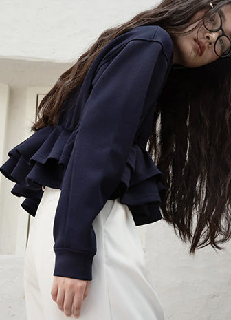 eim online Iam アイアム　ボリュームチュールブラウス　ブラック I_am （アイアム）公式通販 - eim online (エイム オンライン) – eim