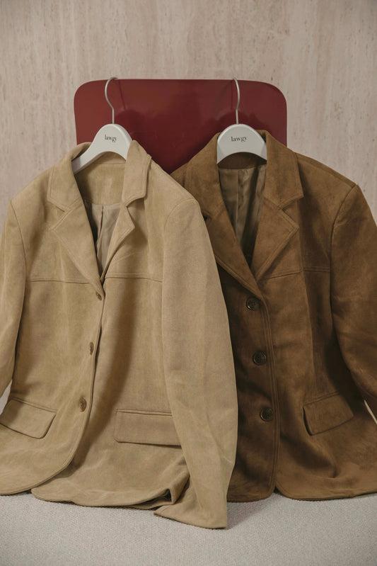 line switching brushed tailored jacket