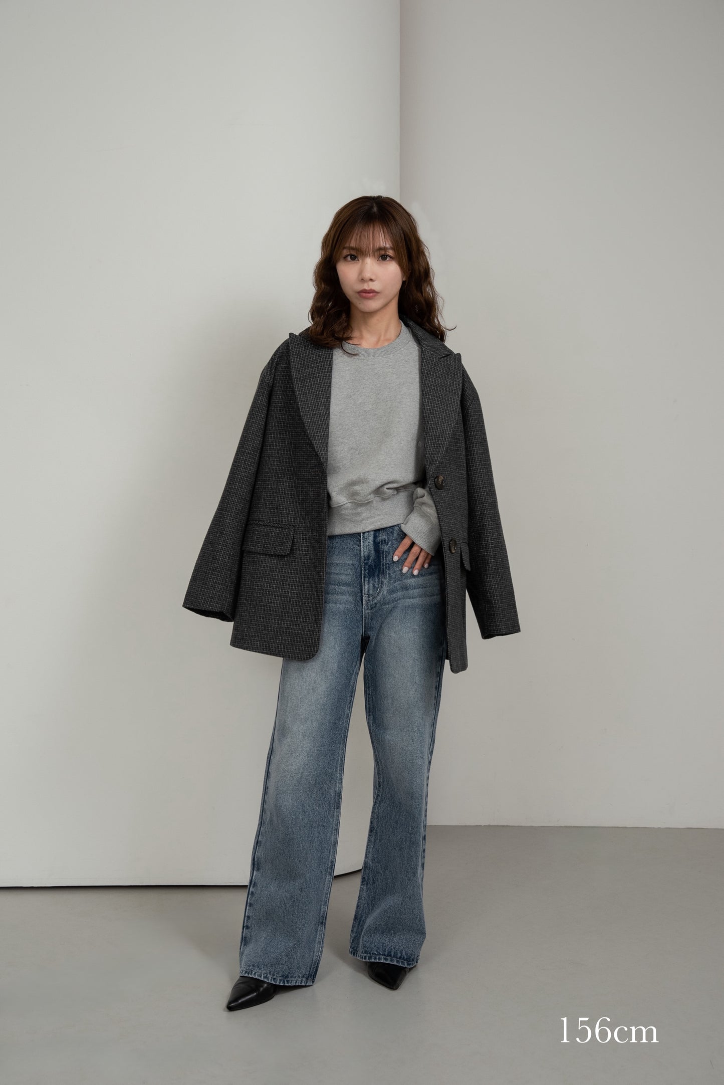classic check jacket【I_am × kimina】