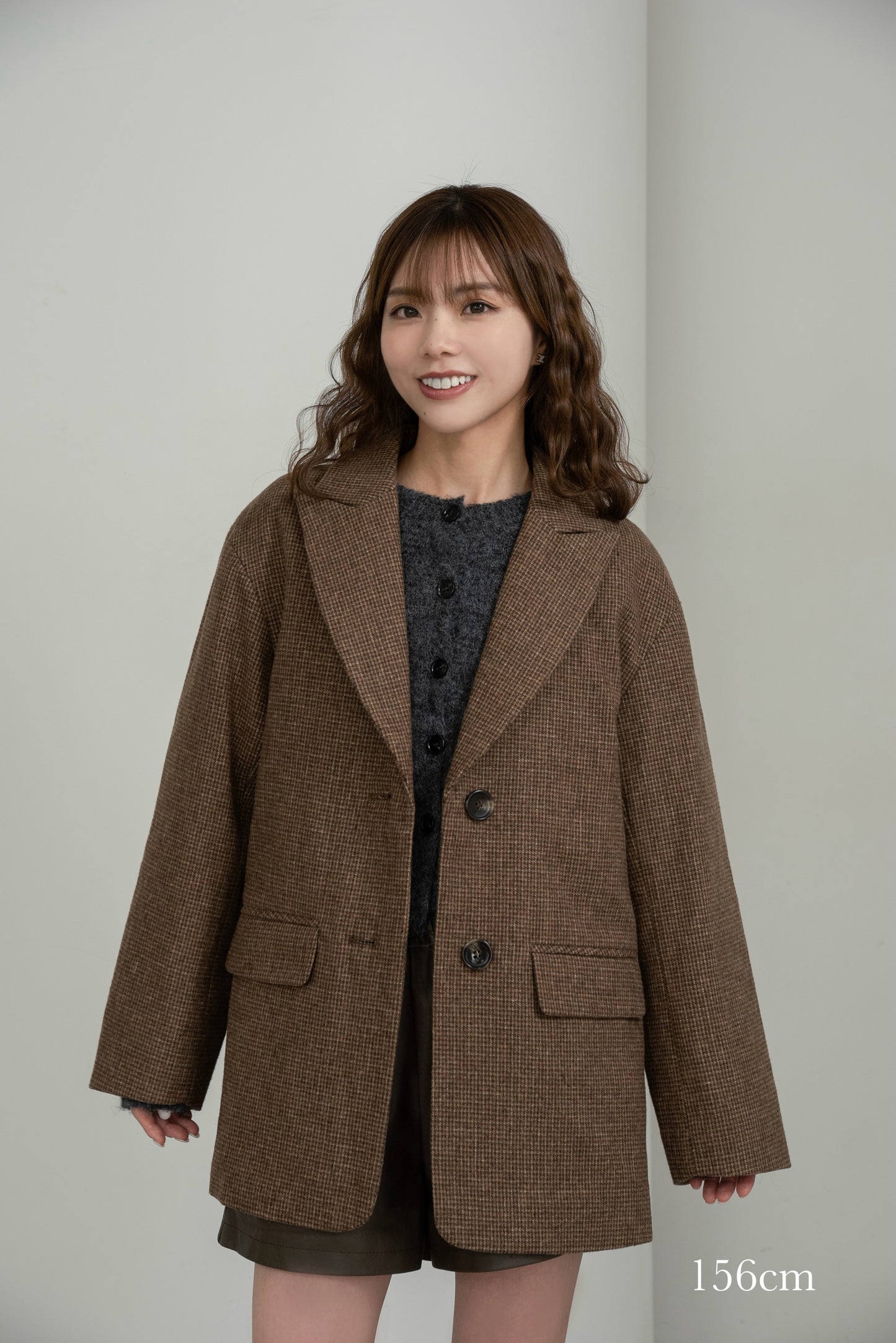 classic check jacket【I_am × kimina】