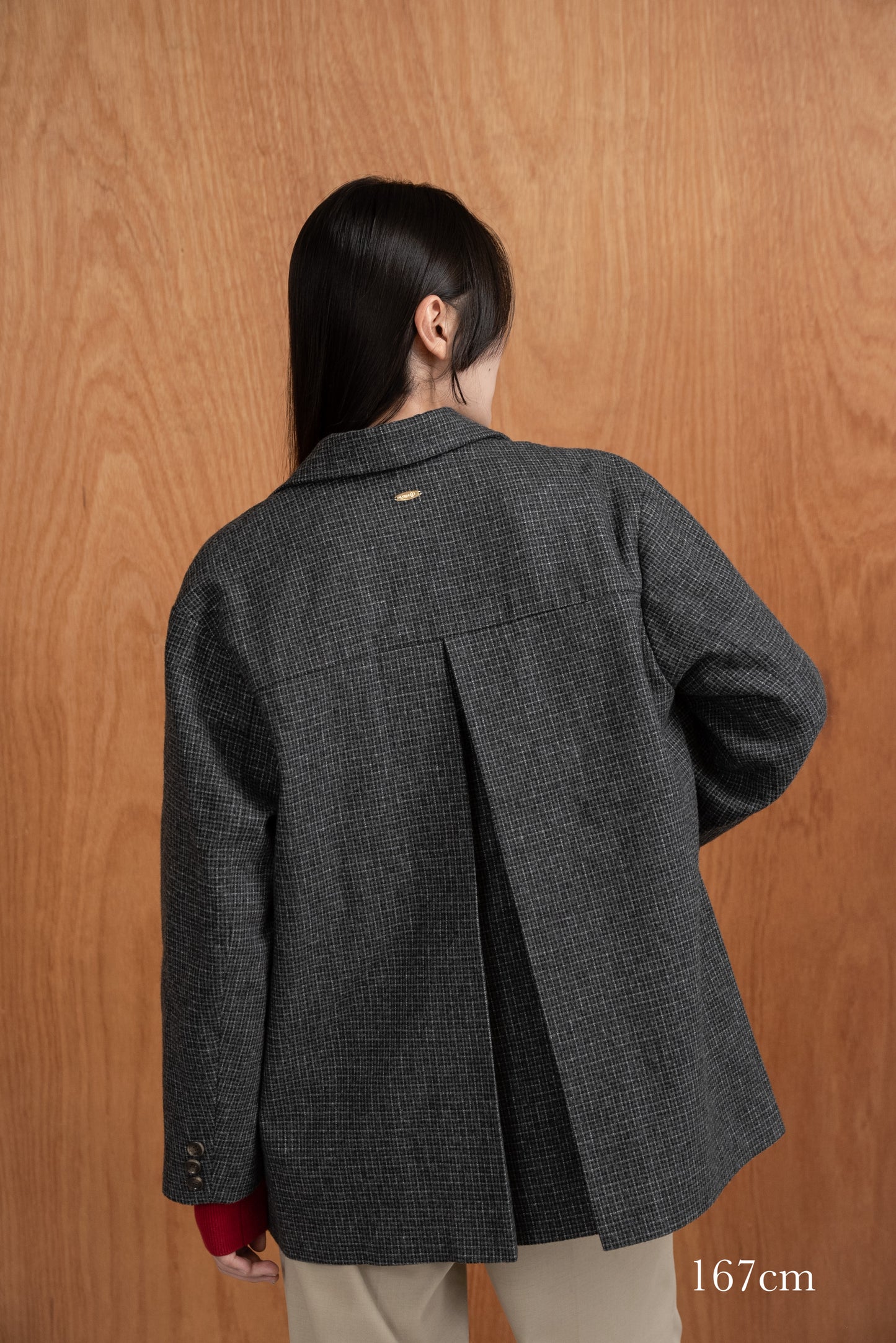 classic check jacket【I_am × kimina】