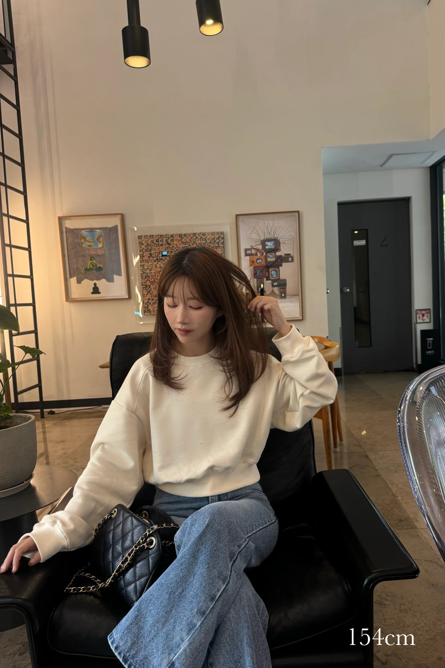 collab embroidered logo sweat (short)【I_am × kimina】