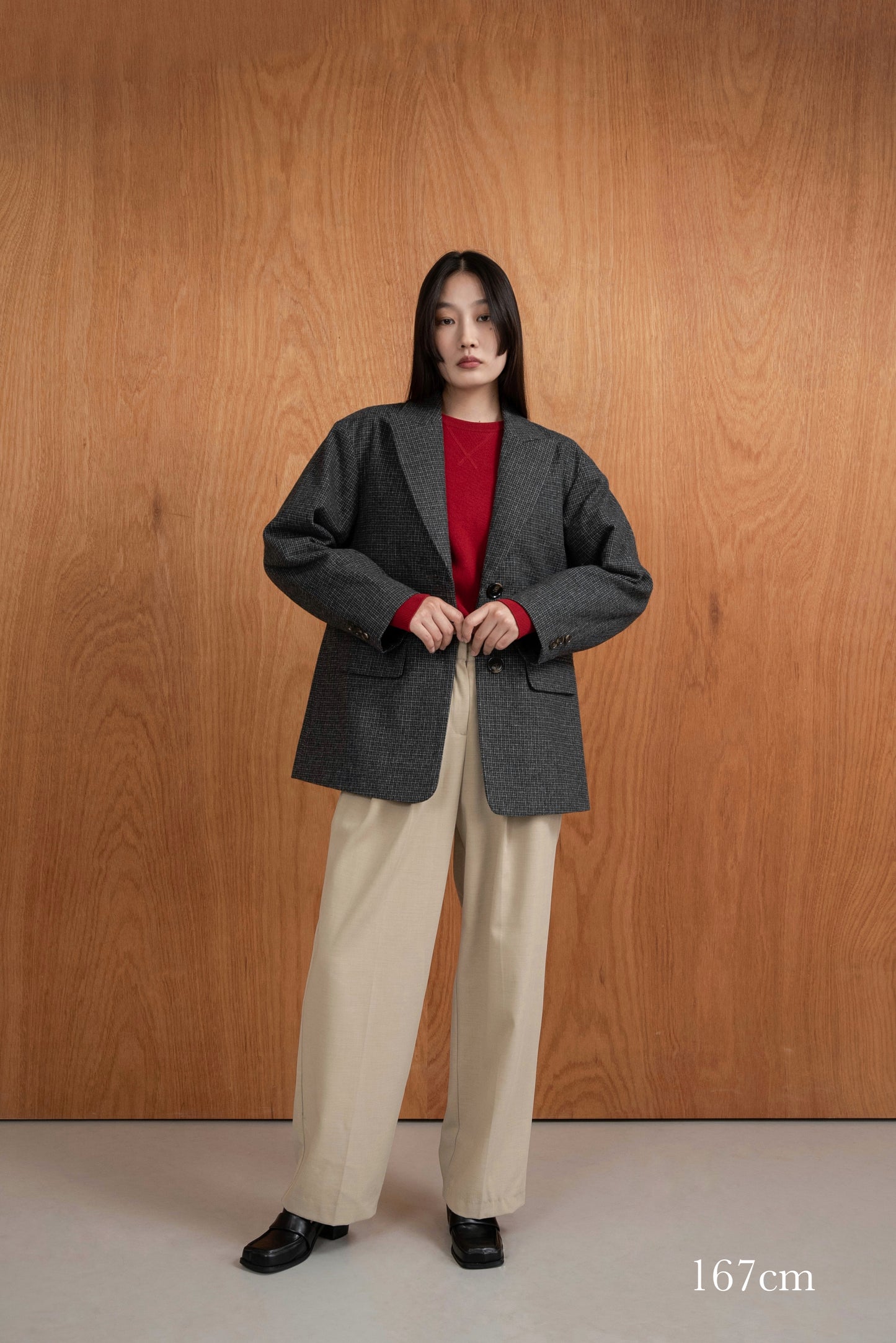 classic check jacket【I_am × kimina】