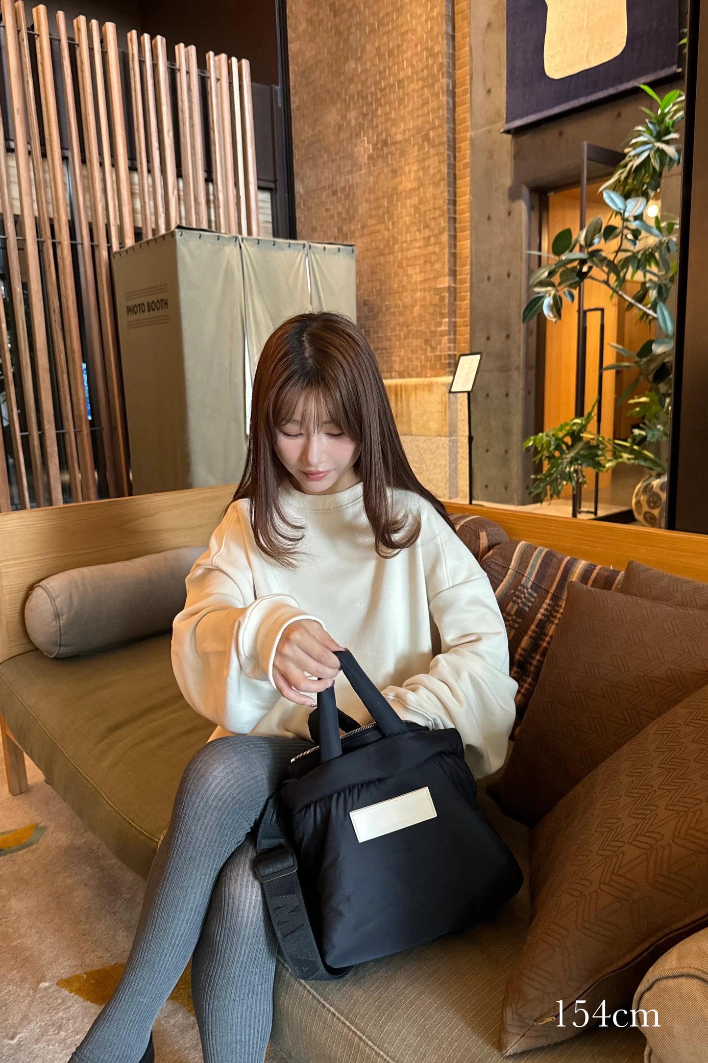 collab embroidered logo sweat【I_am × kimina】