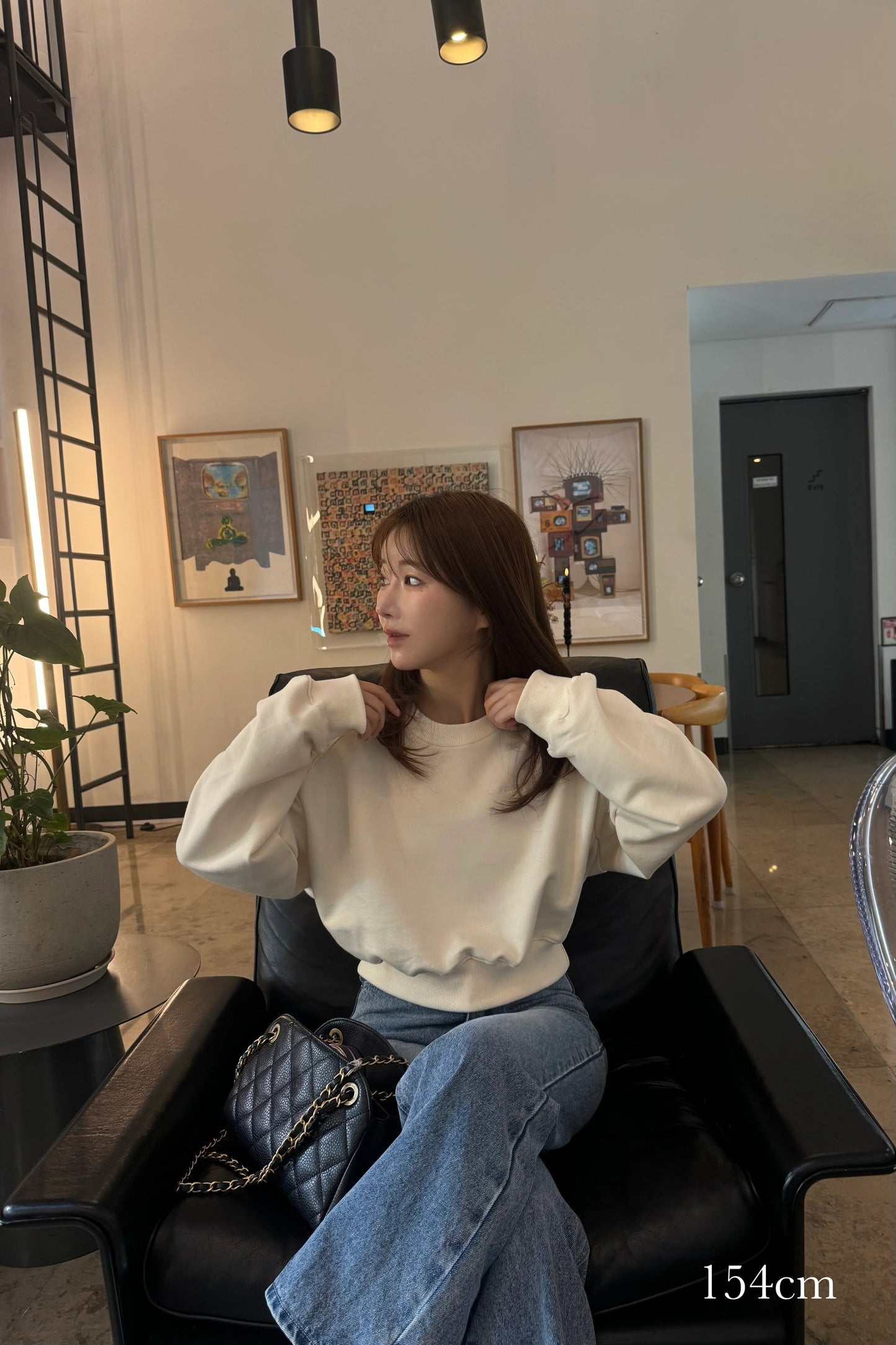 collab embroidered logo sweat (short)【I_am × kimina】