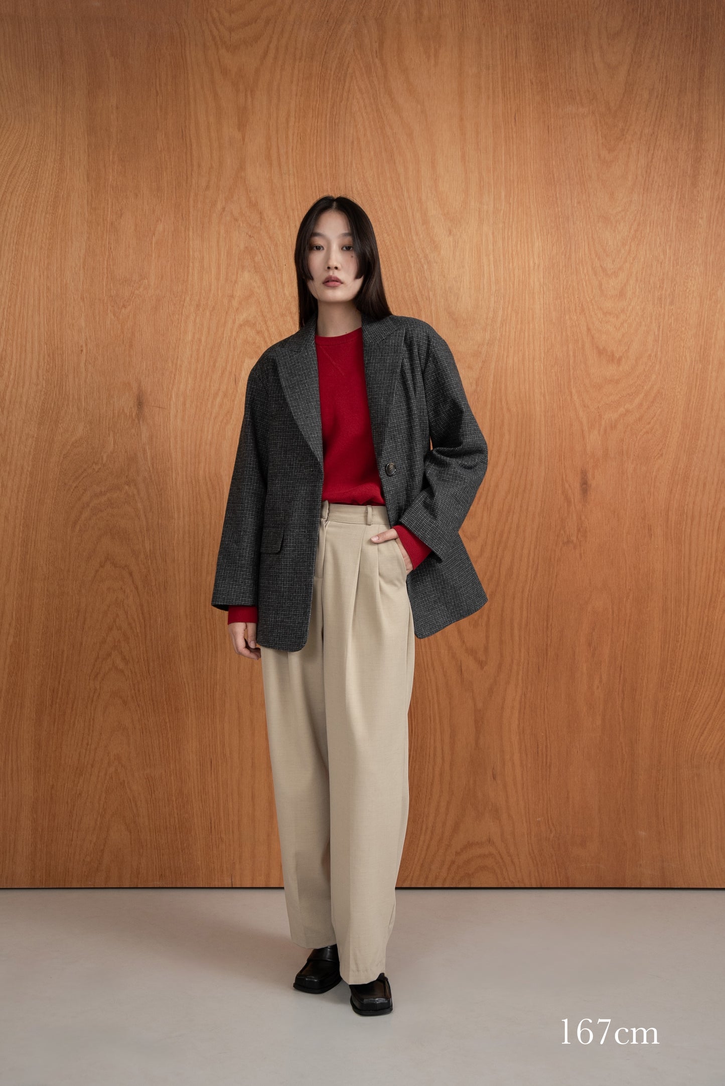 classic check jacket【I_am × kimina】