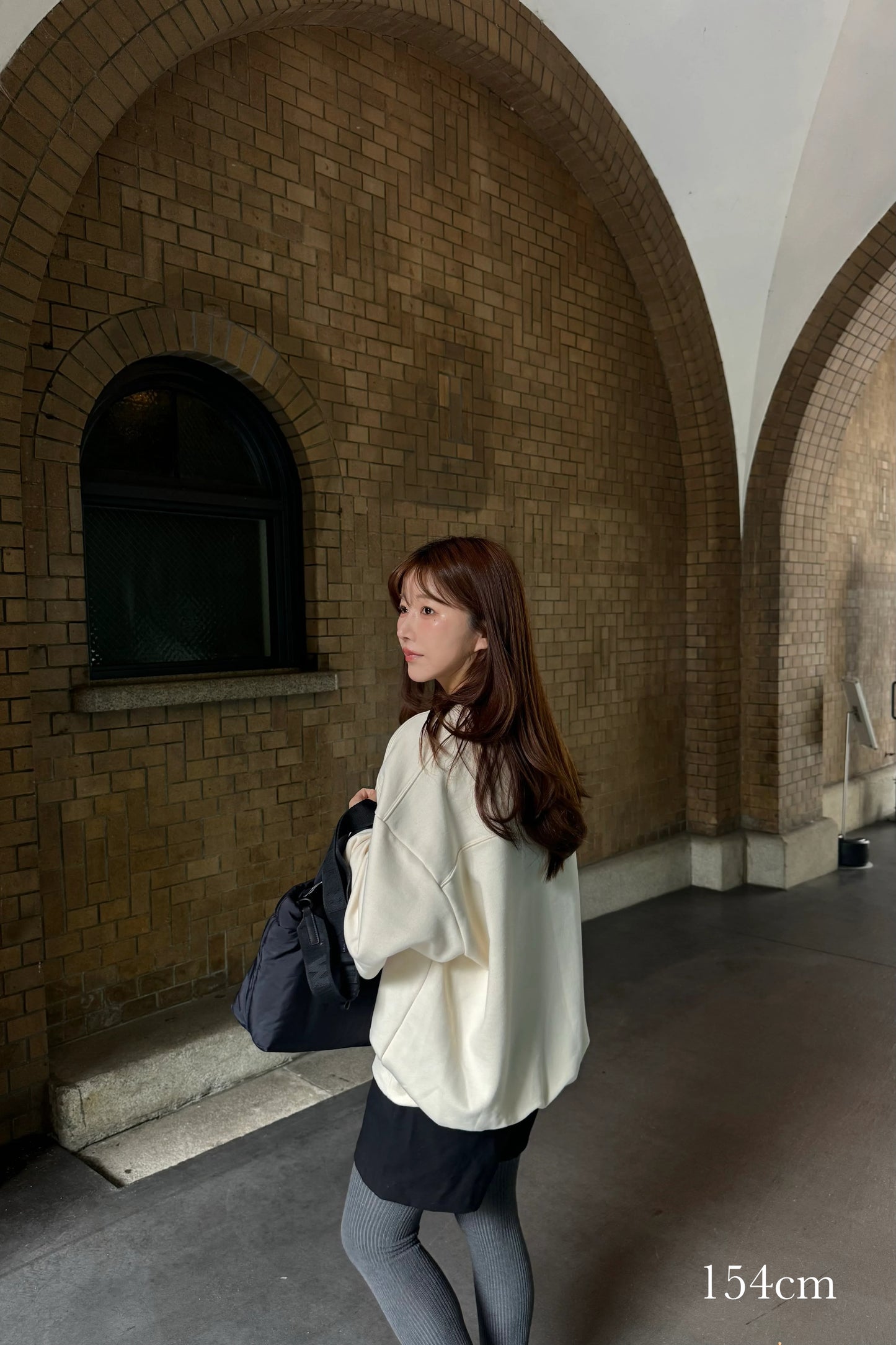 collab embroidered logo sweat【I_am × kimina】