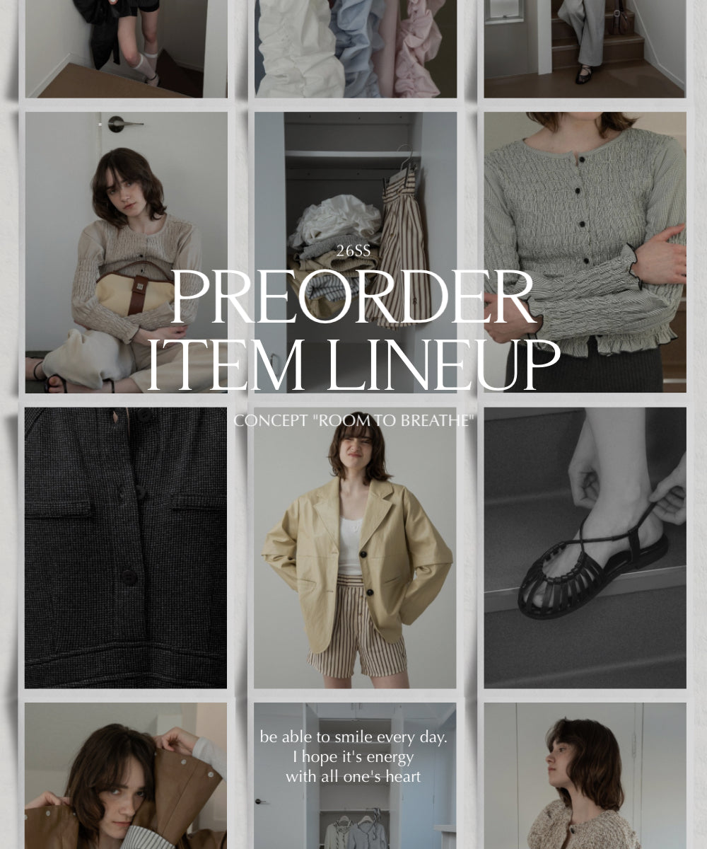 【26SS PRE ORDER】3/21(sat) 12:00 START