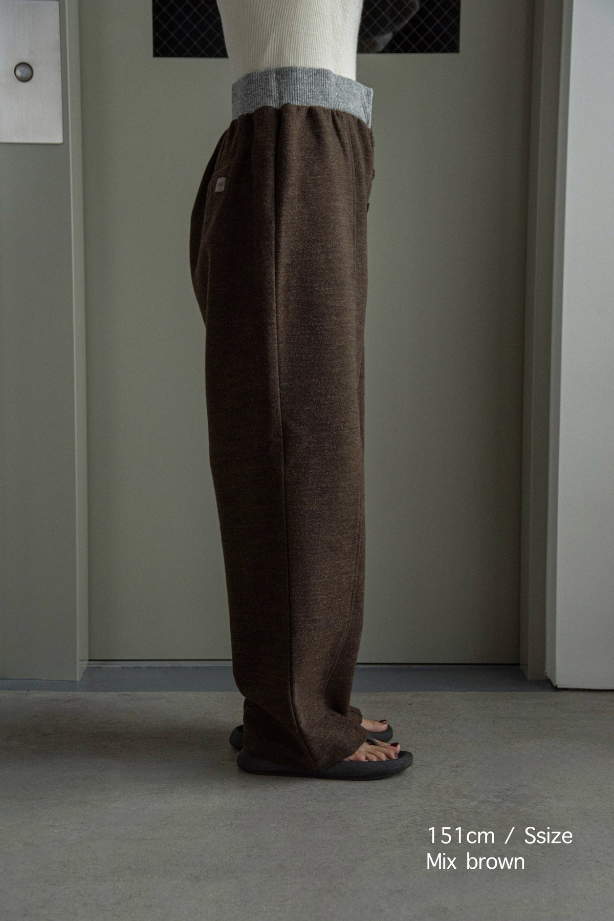 button fly center seam rib pants