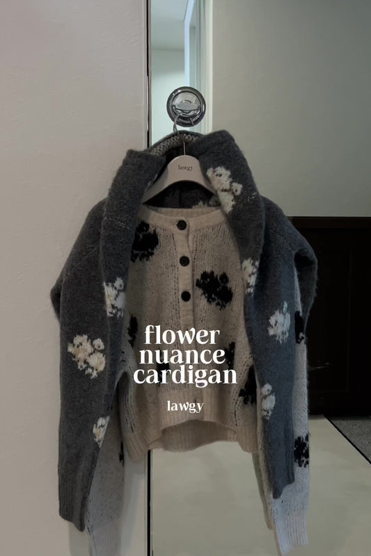 flower nuance cardigan