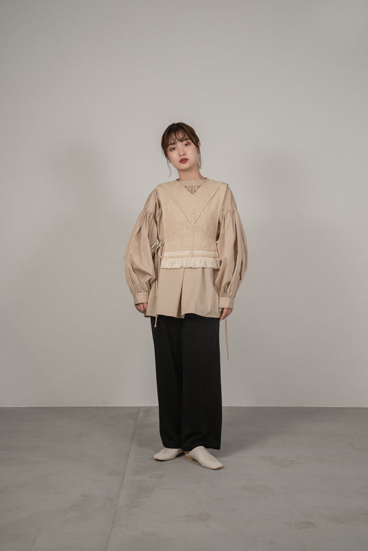 gather volume blouse