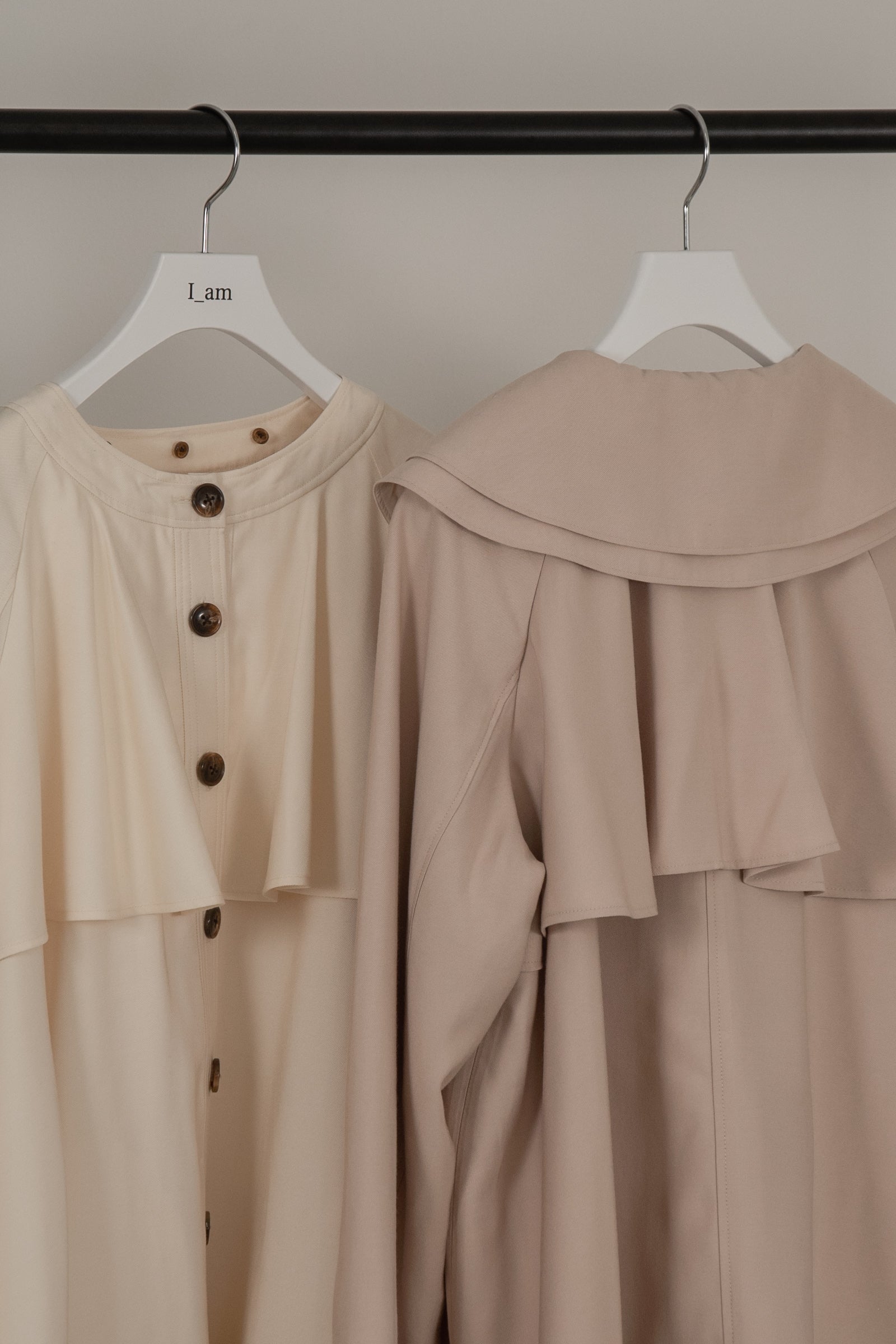 double collar 2way midi trench – eim online（エイム オンライン）