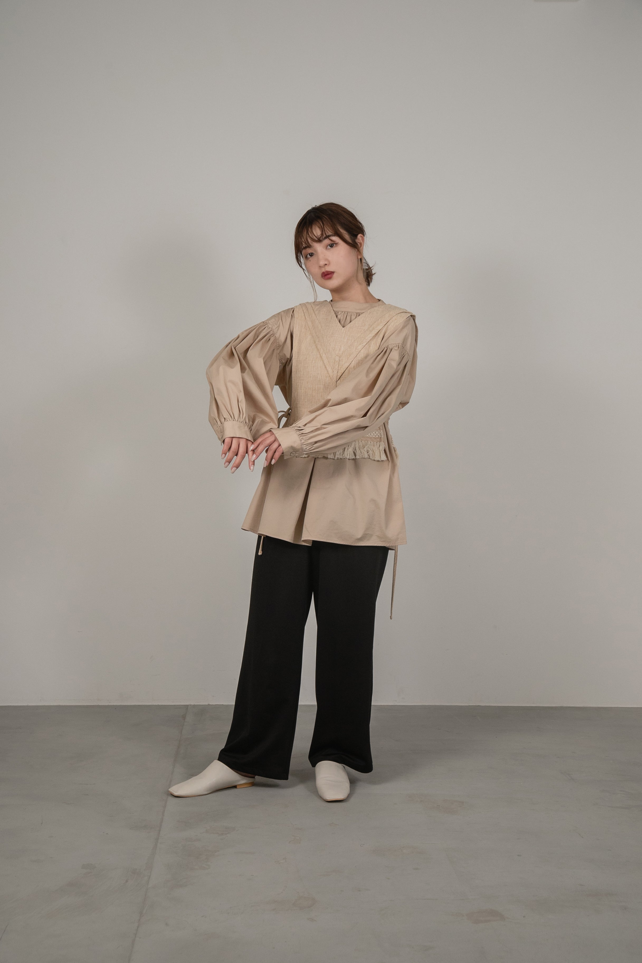 Volume Gather Blouse L'Or