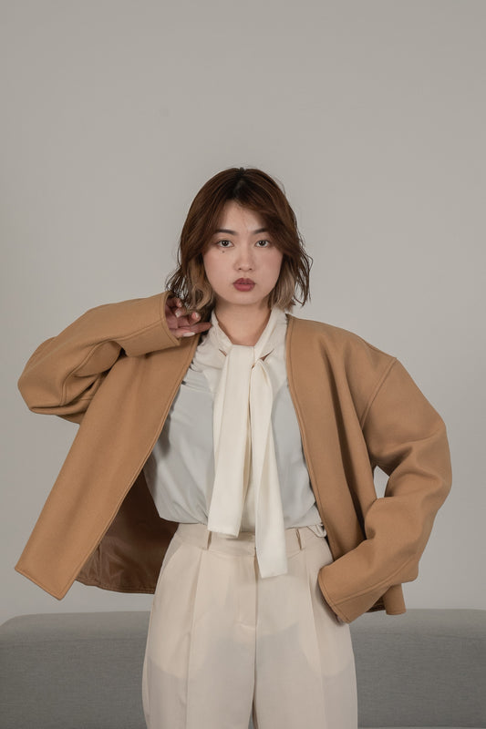 ribbon accent blouse