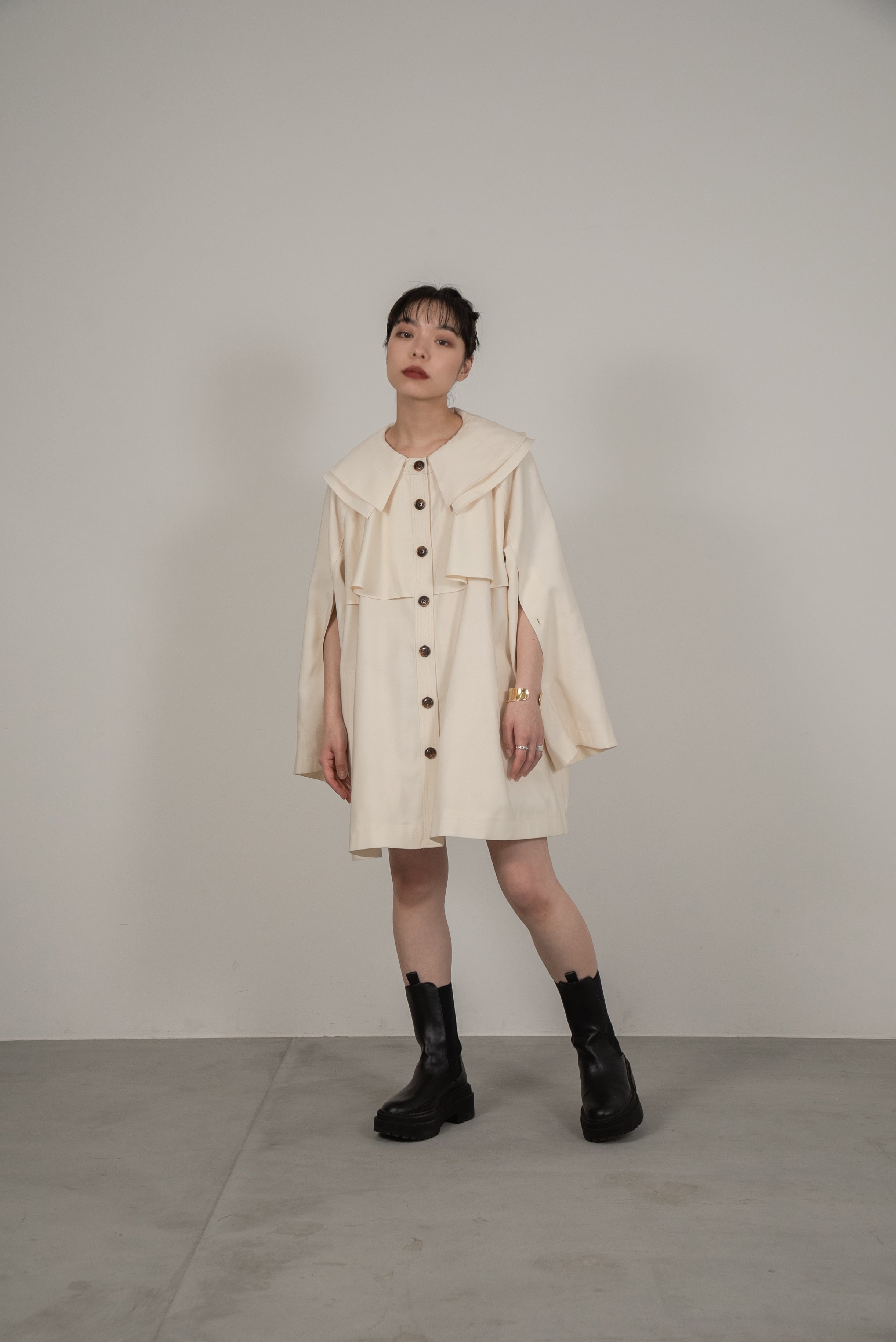 double collar 2way midi trench – eim online（エイム オンライン）